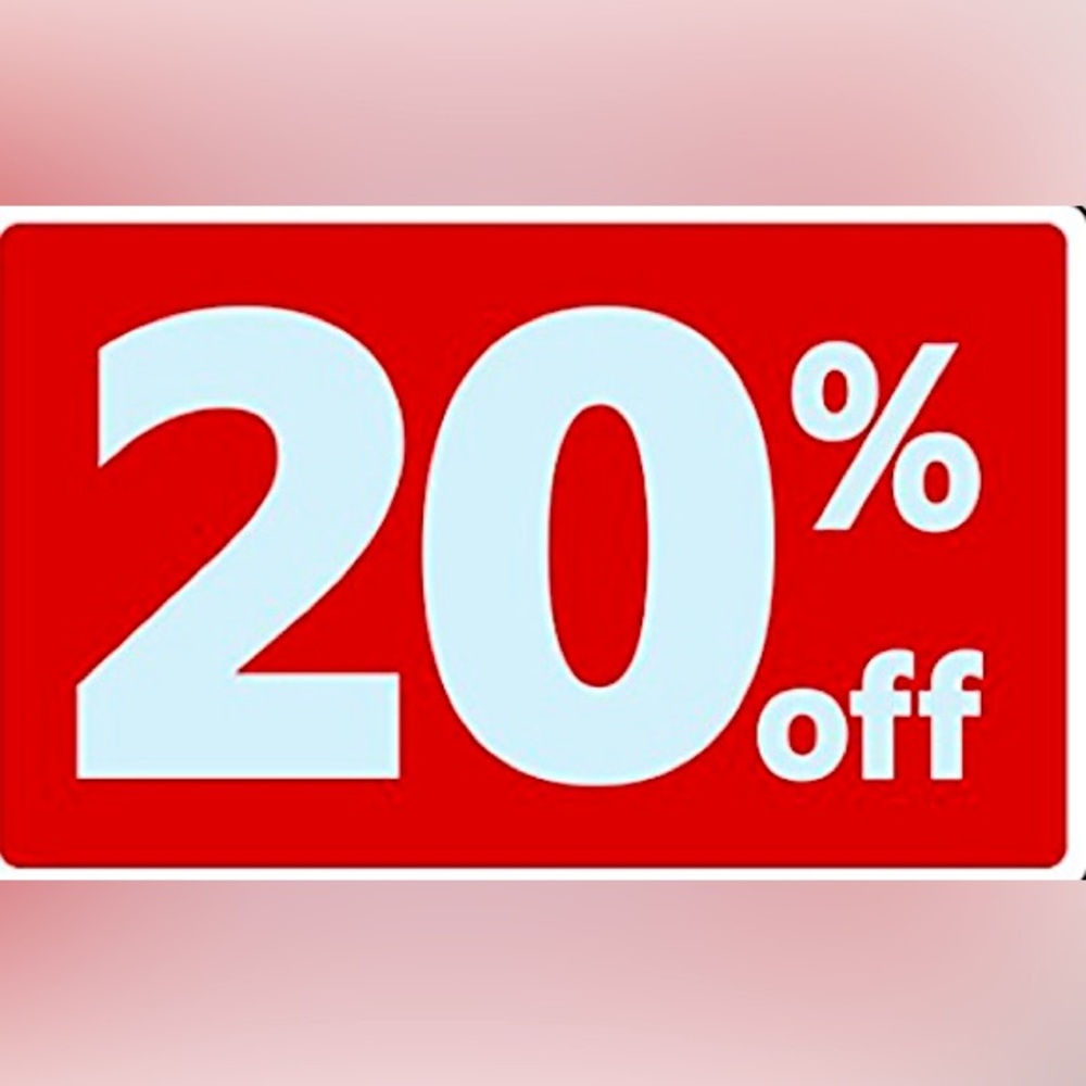 20% off everything through Sunday!